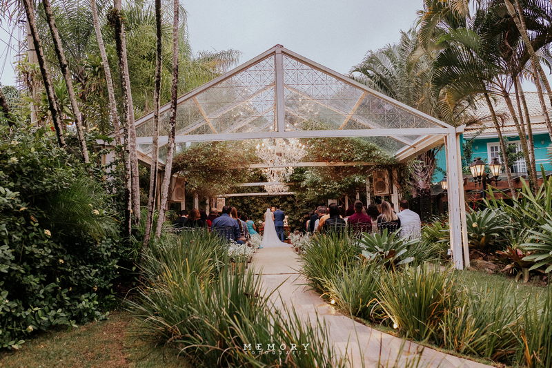 Lindo Casamento ao Ar Livre a Noite no Espaço Alegranza Larissa e