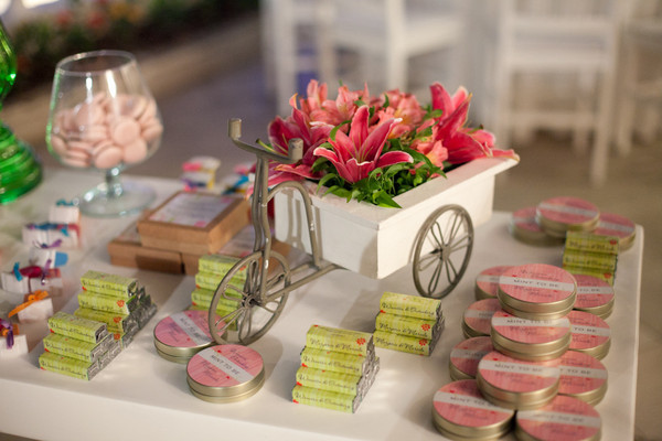 Decoração de Casamento Verde e Rosa