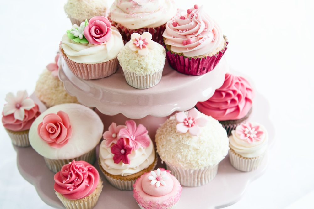 Torres de Cupcakes no seu Casamento