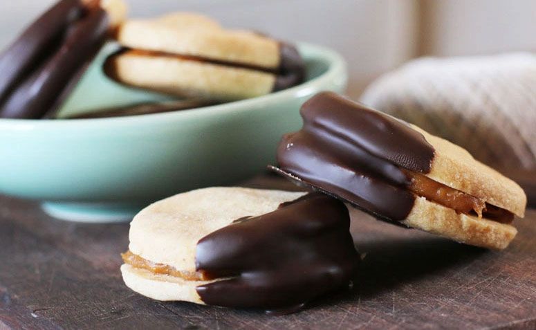 Alfajores no menu do casamento